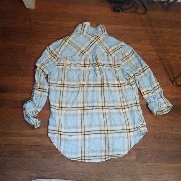 NWT C&C CALIFORNIA rayon plaid shirt (M) - Picture 2 of 8